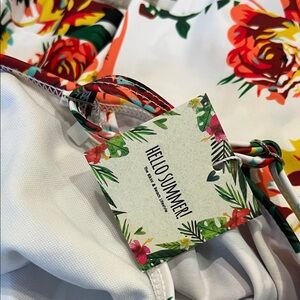 Floral swimsuit top‎ SZ XL
